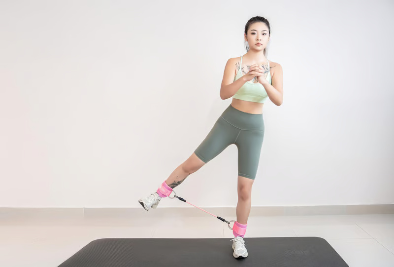 Adjustable Ankle Cuff Resistance Bands - Image 3