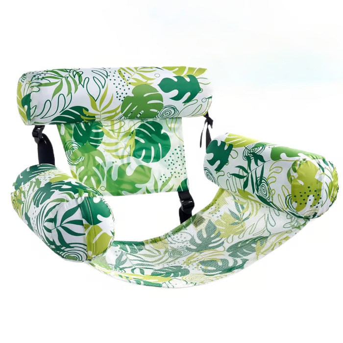 Inflatable Pool Lounger with Back Support - Image 10