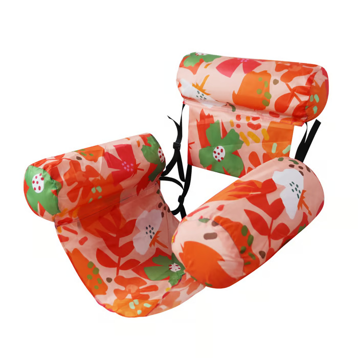 Inflatable Pool Lounger with Back Support - Image 9