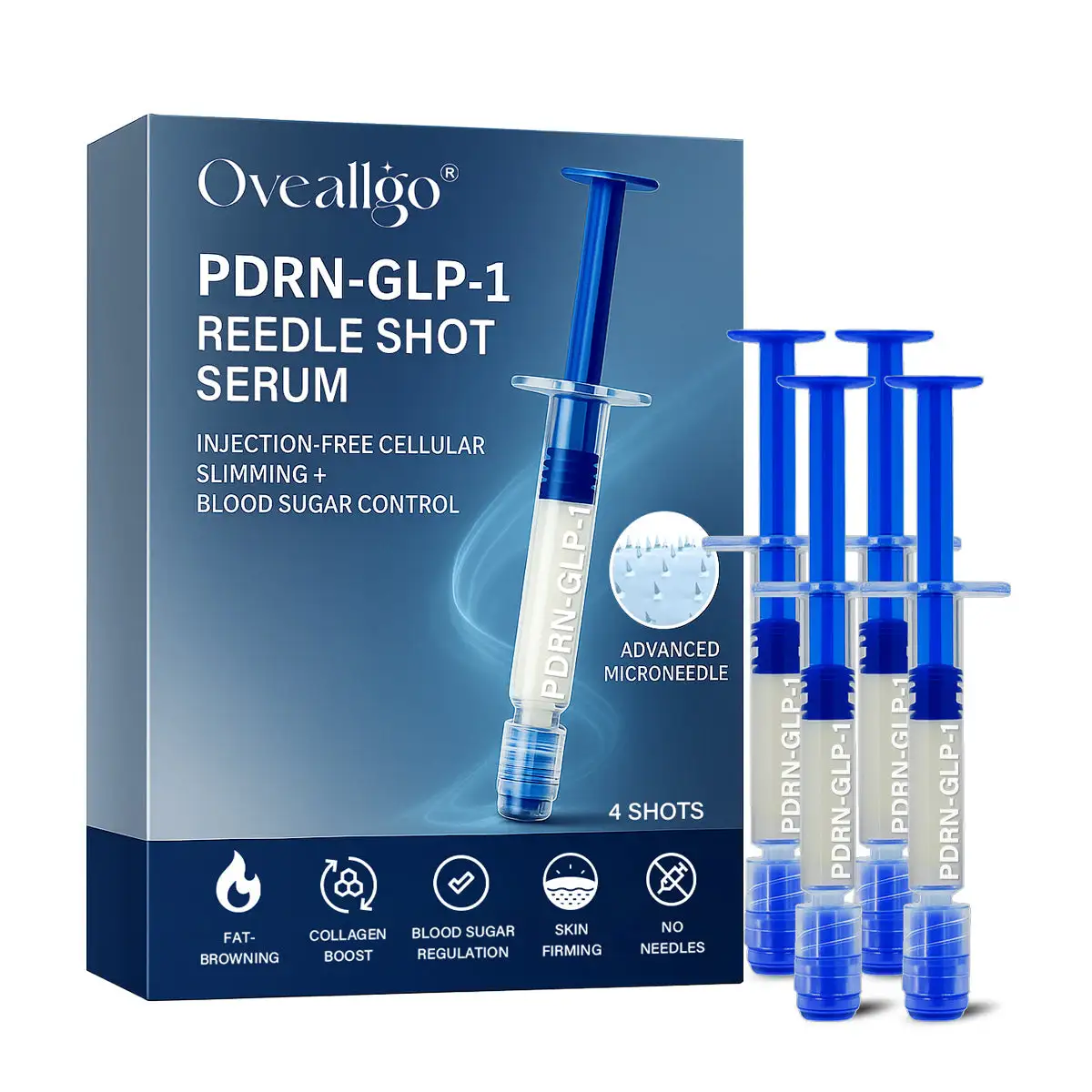 Oveallgo® PDRN-GLP-1 Slimming & Blood Sugar Regulating Reedle Shot Serum - Image 2