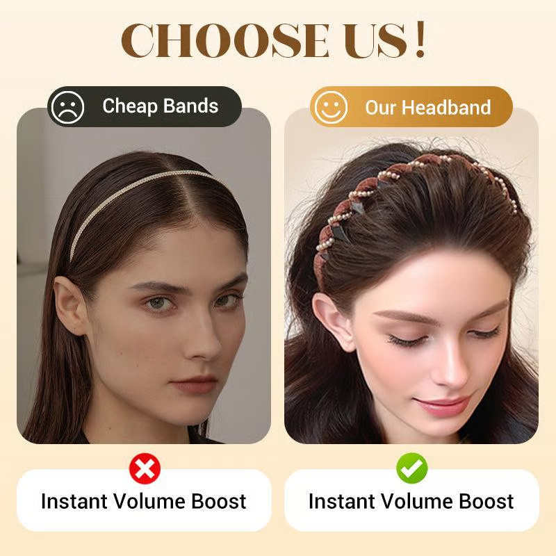 Vintage Pearl Headbands for High Cranium - Image 9